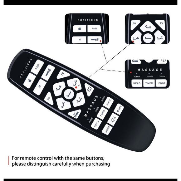 New Remote Control For Okin RF.27.19.02 GhostBed Adjustable Base Bed - Picture 5 of 8